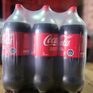 COCA COLA 3LITROS (DESECHABLE) ×6UNIDADES