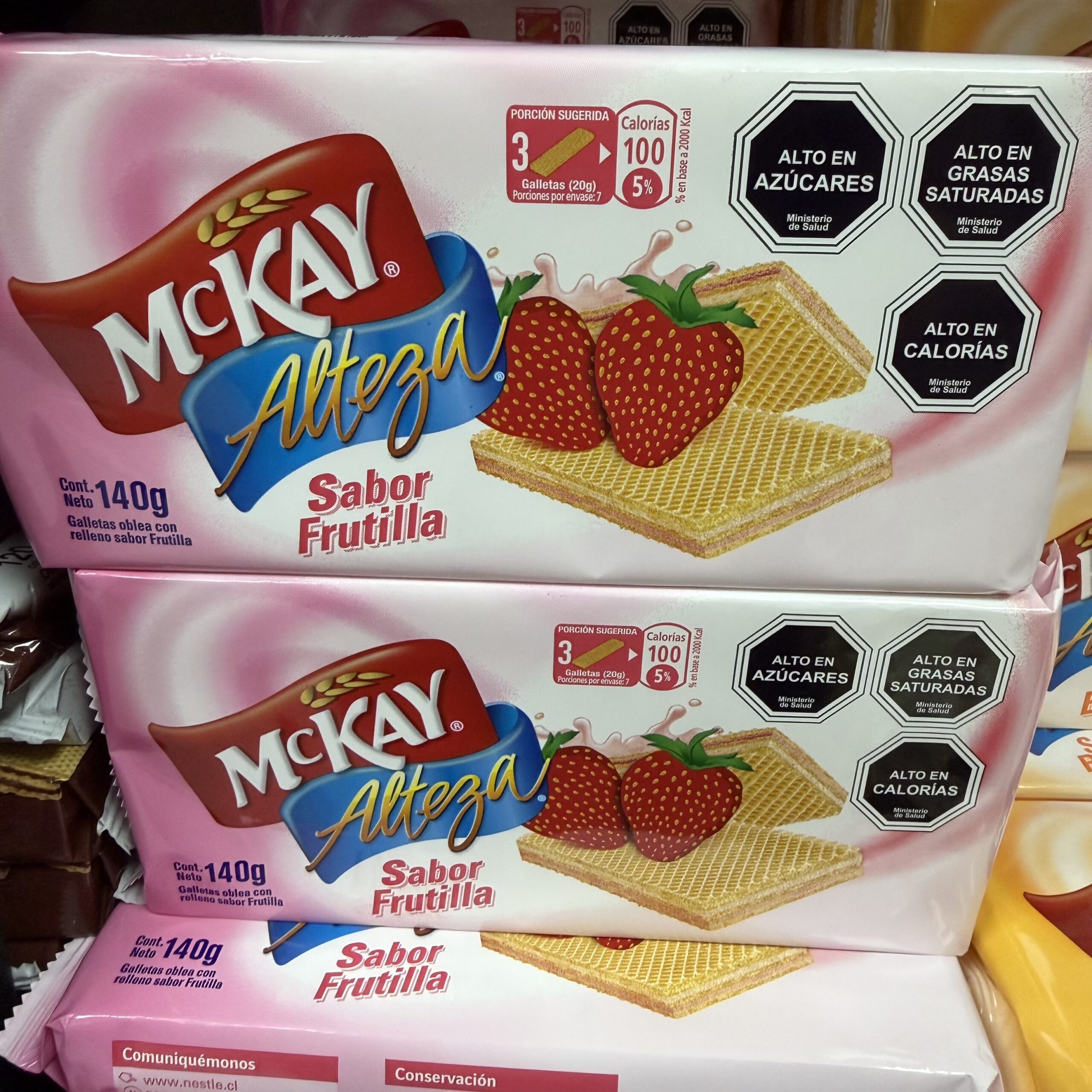 Galleta OBLEA FRUTILLA mackay