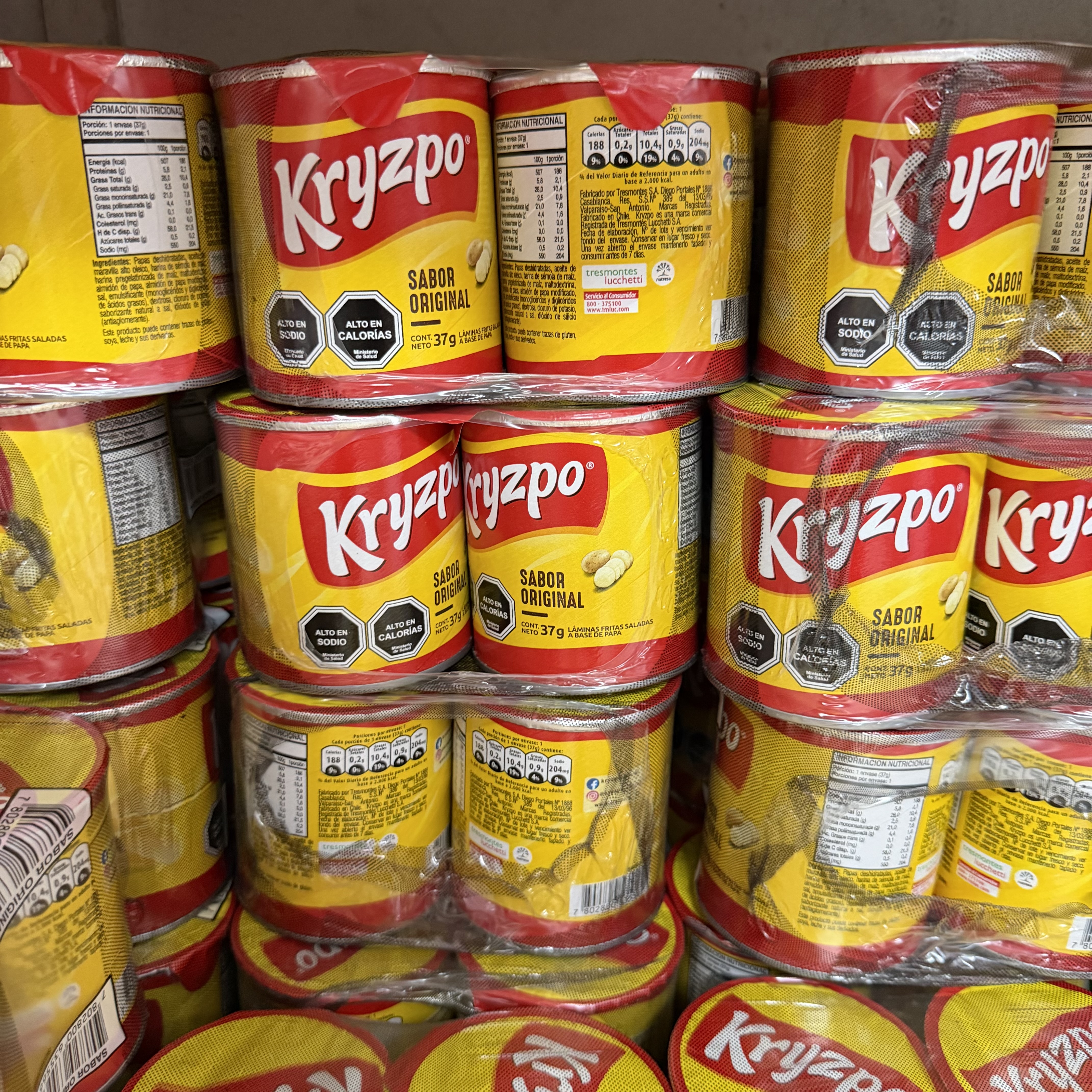 KRISPO 40g amarillo x 6 unidades