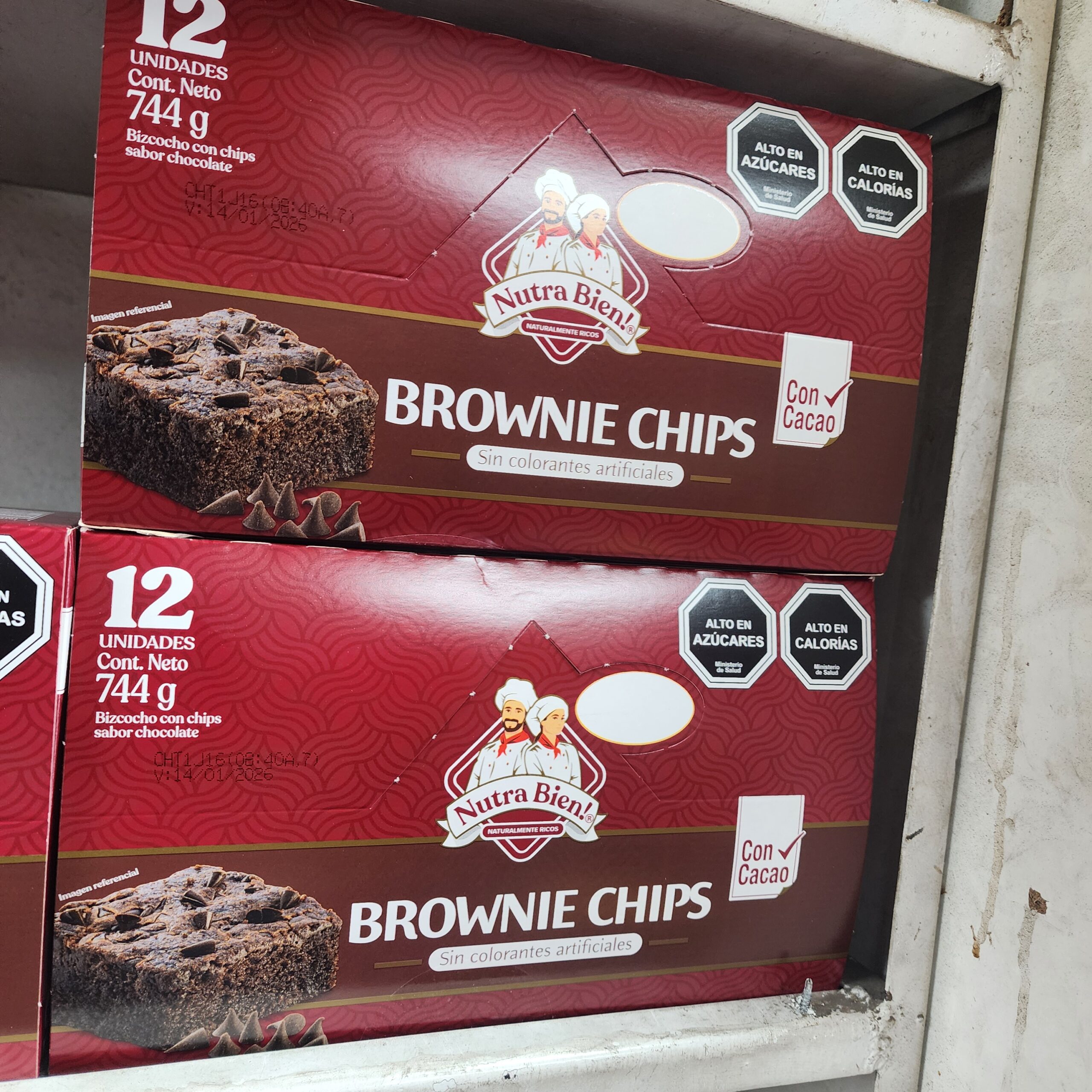 BROWNIE CHIPS X 12 UNIDADES