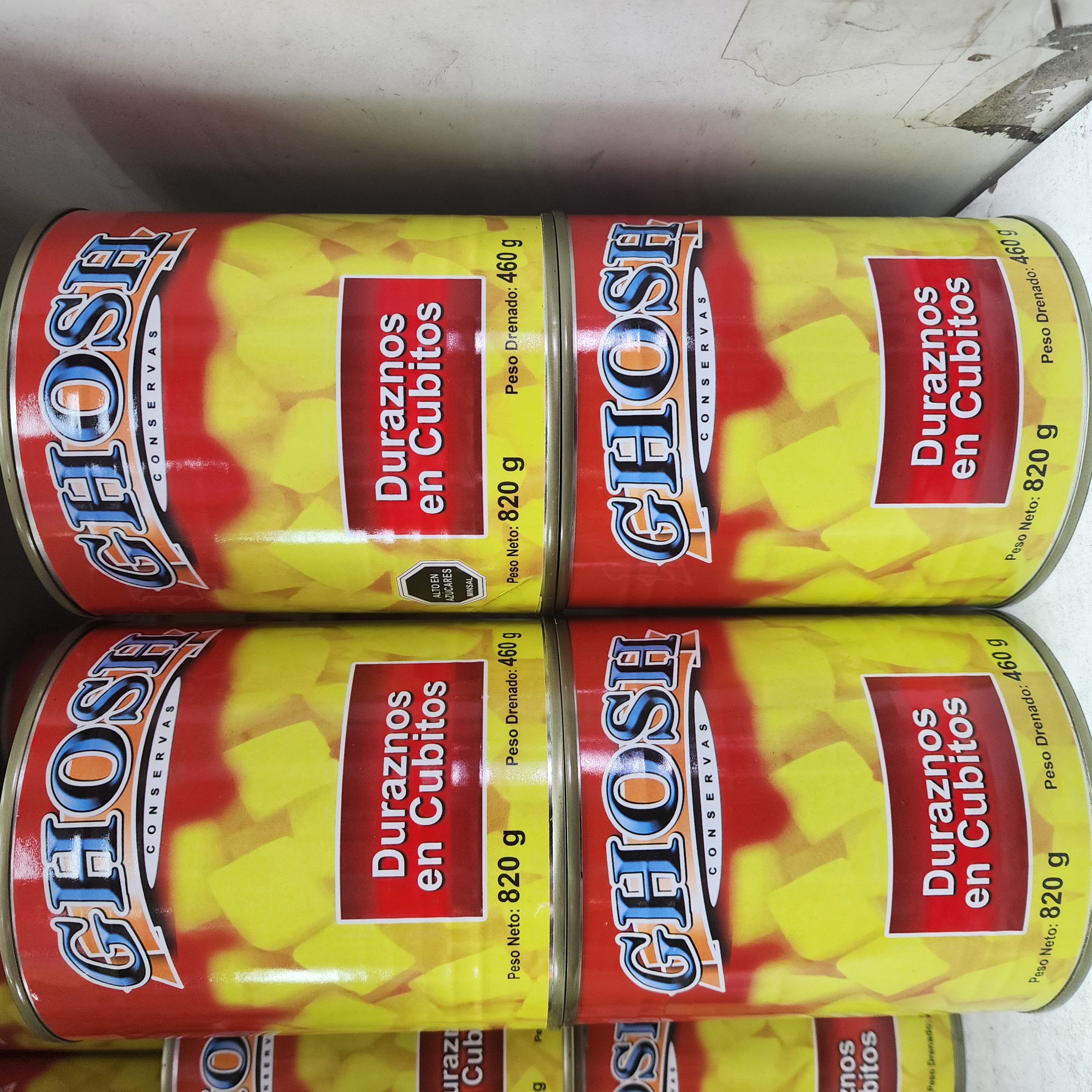 Durasno cubos 800 gr