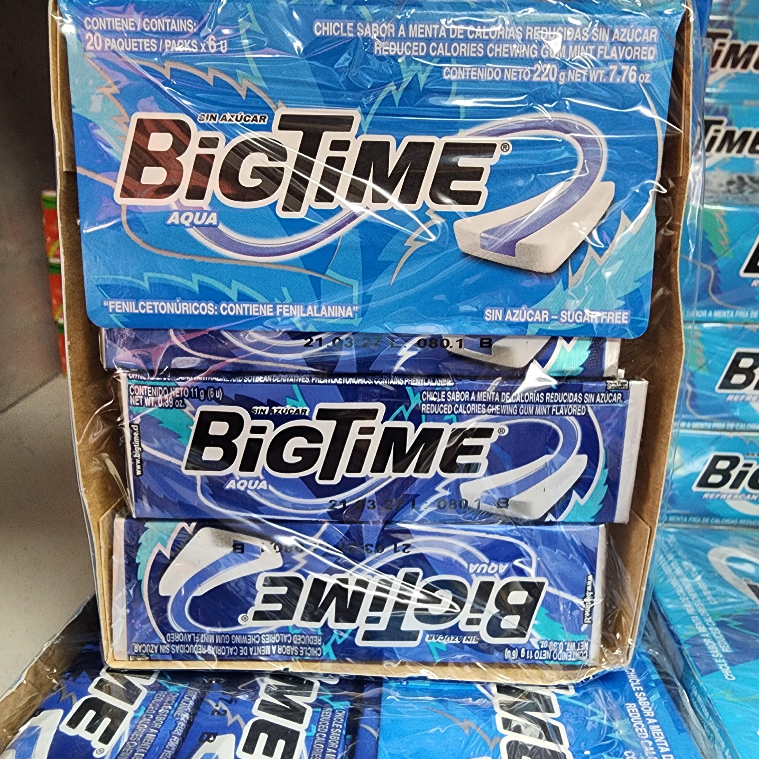 BIGTIME x 20 aqua (azul)